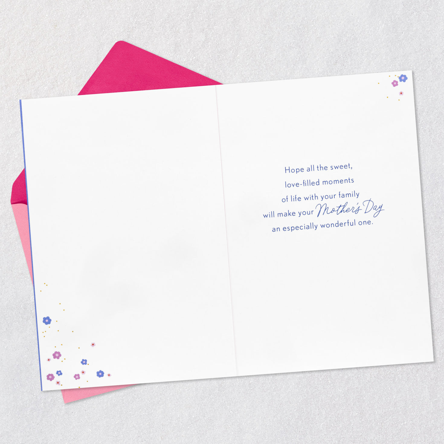 Floral Butterflies Mother's Day Card for Granddaughter Open card with envelope image number 3