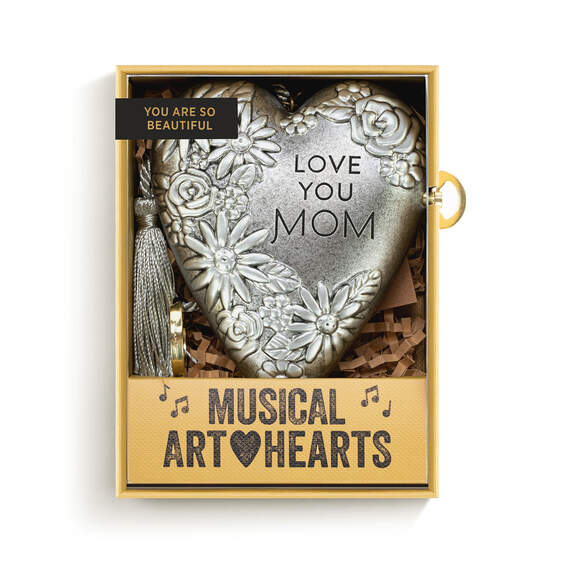 Demdaco Love You Mom Musical Art Heart, 3.5", , large image number 3