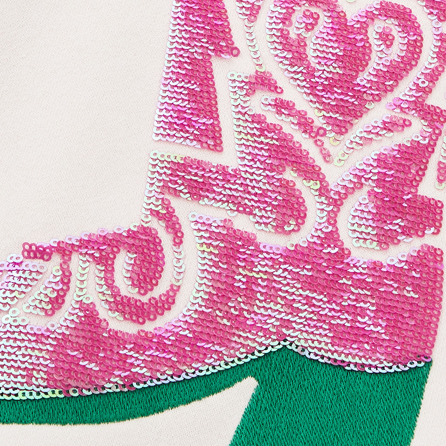 Hallmark x Opry® Sequin Boot Bouquet Women's Cream Fleece Sweatshirt ...