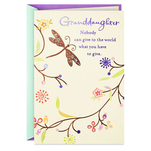 Wonderfully, Uniquely You Birthday Card for Granddaughter, 