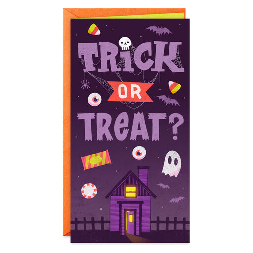 Trick or Treat Money Holder Halloween Card, 
