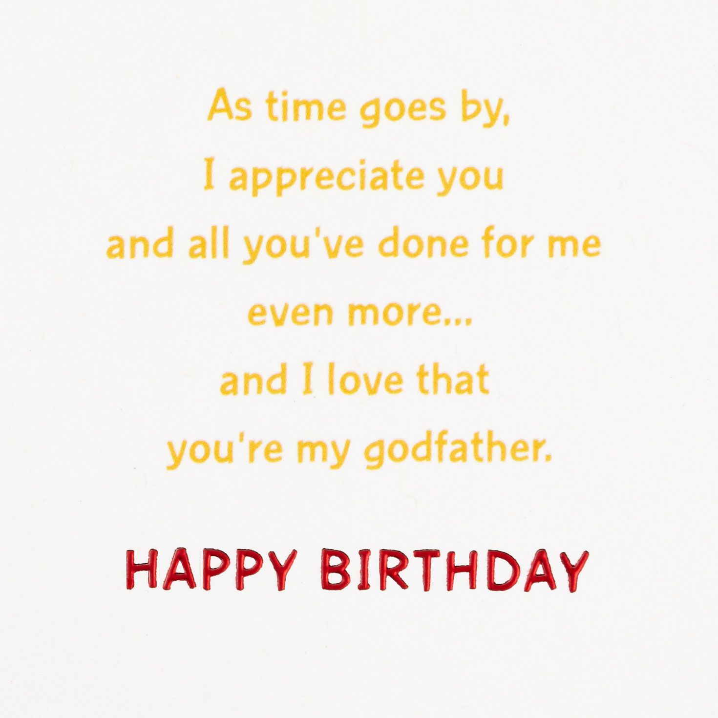 Cake, Party Hat and Confetti Godfather Birthday Card  image number 2