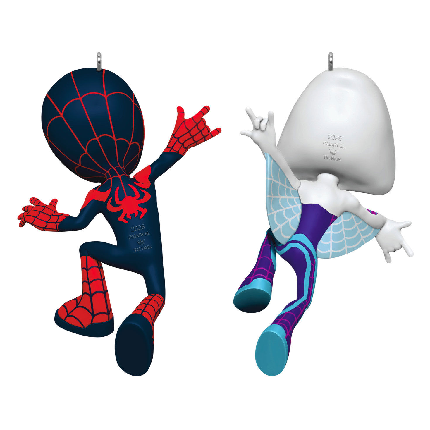 Spidey Friends Spin and Ghost-Spider Ornaments Back image number 6