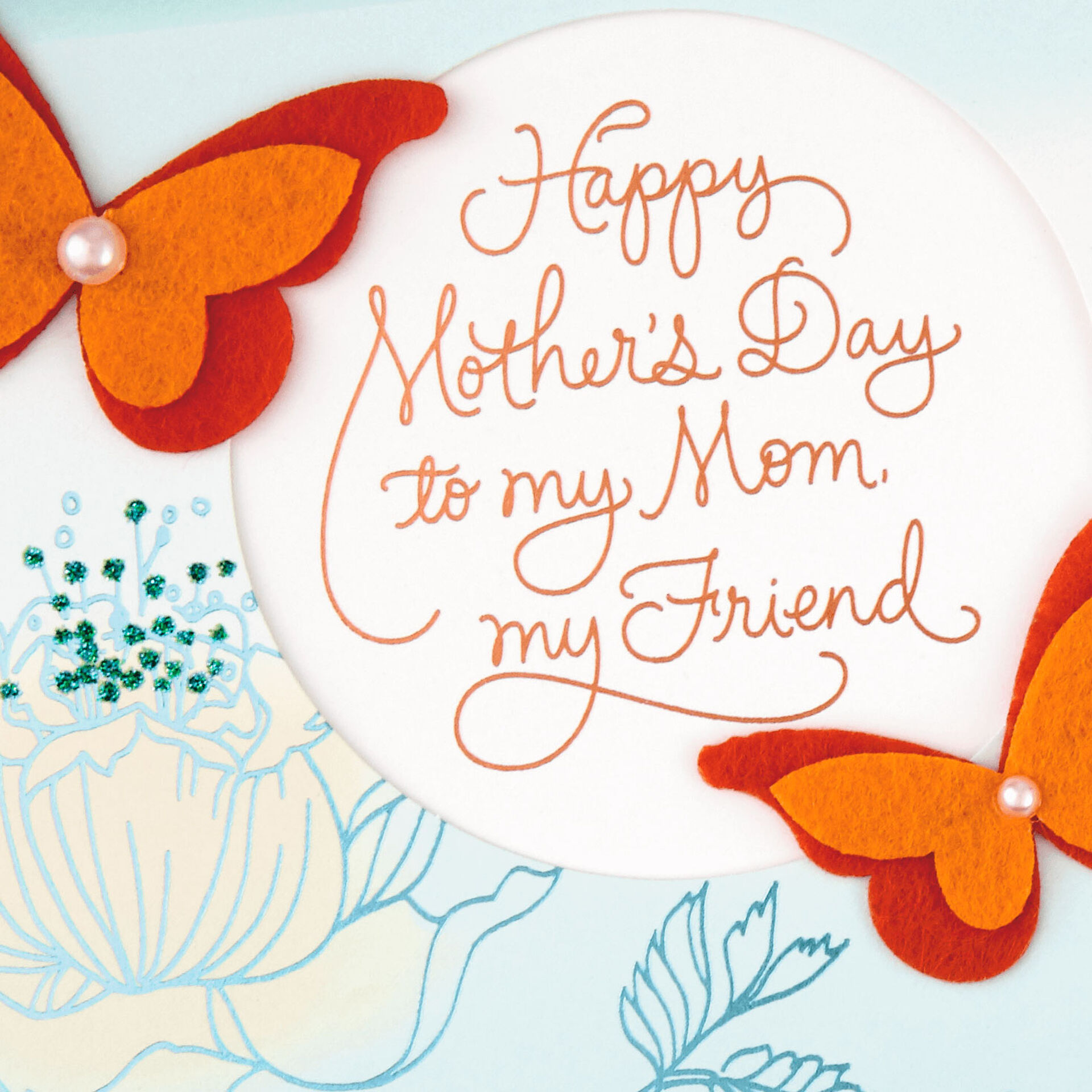 Lush Mothers Day Card For Friend Design Concept