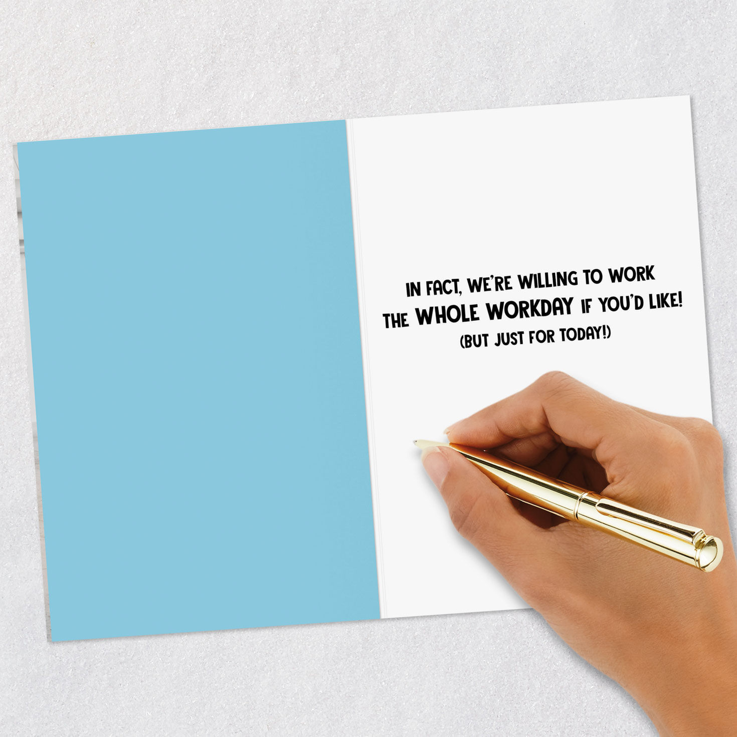 Exercise Animals Funny Boss's Day Card signing card image number 6