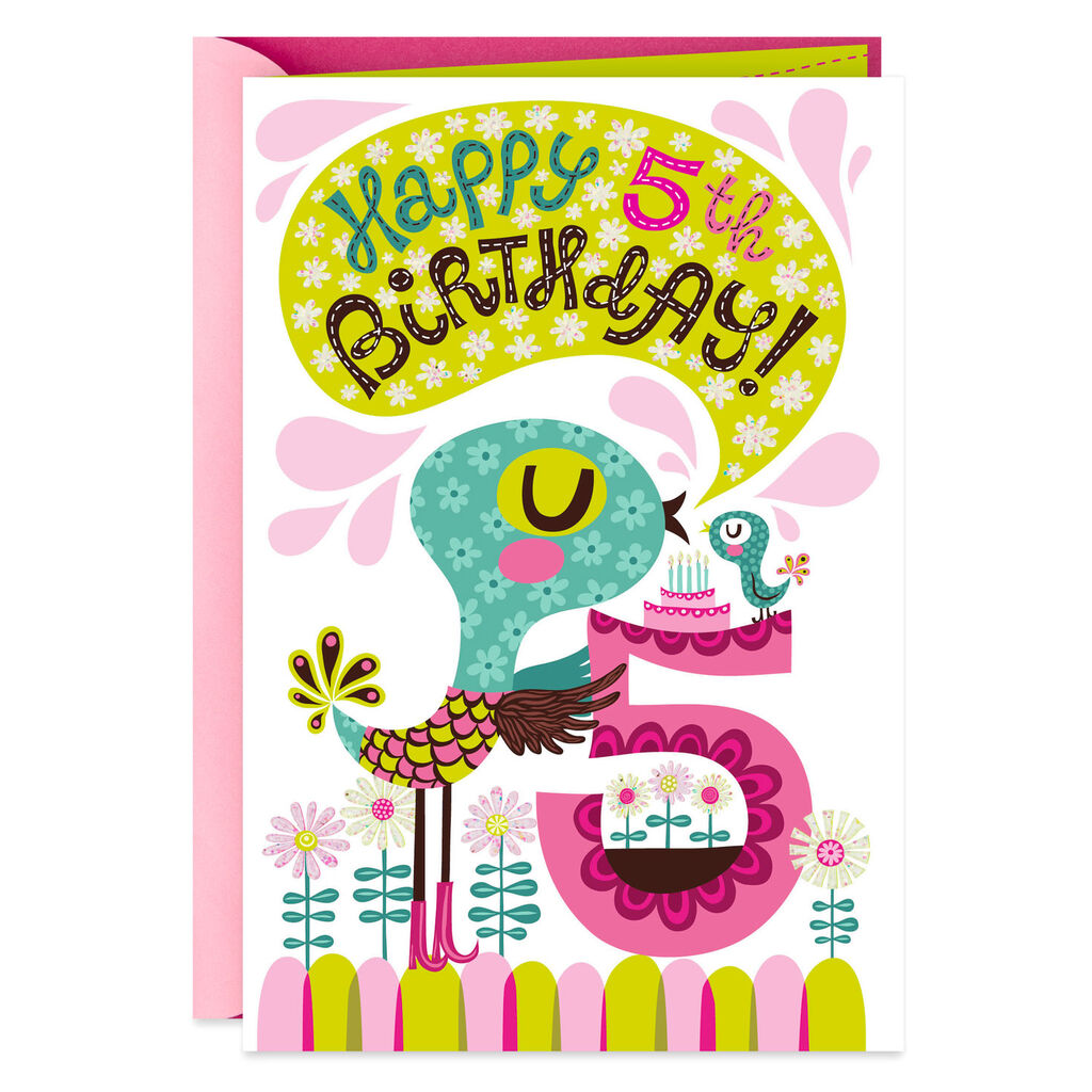 Super Special 5th Birthday Card For Girl Greeting Cards Hallmark