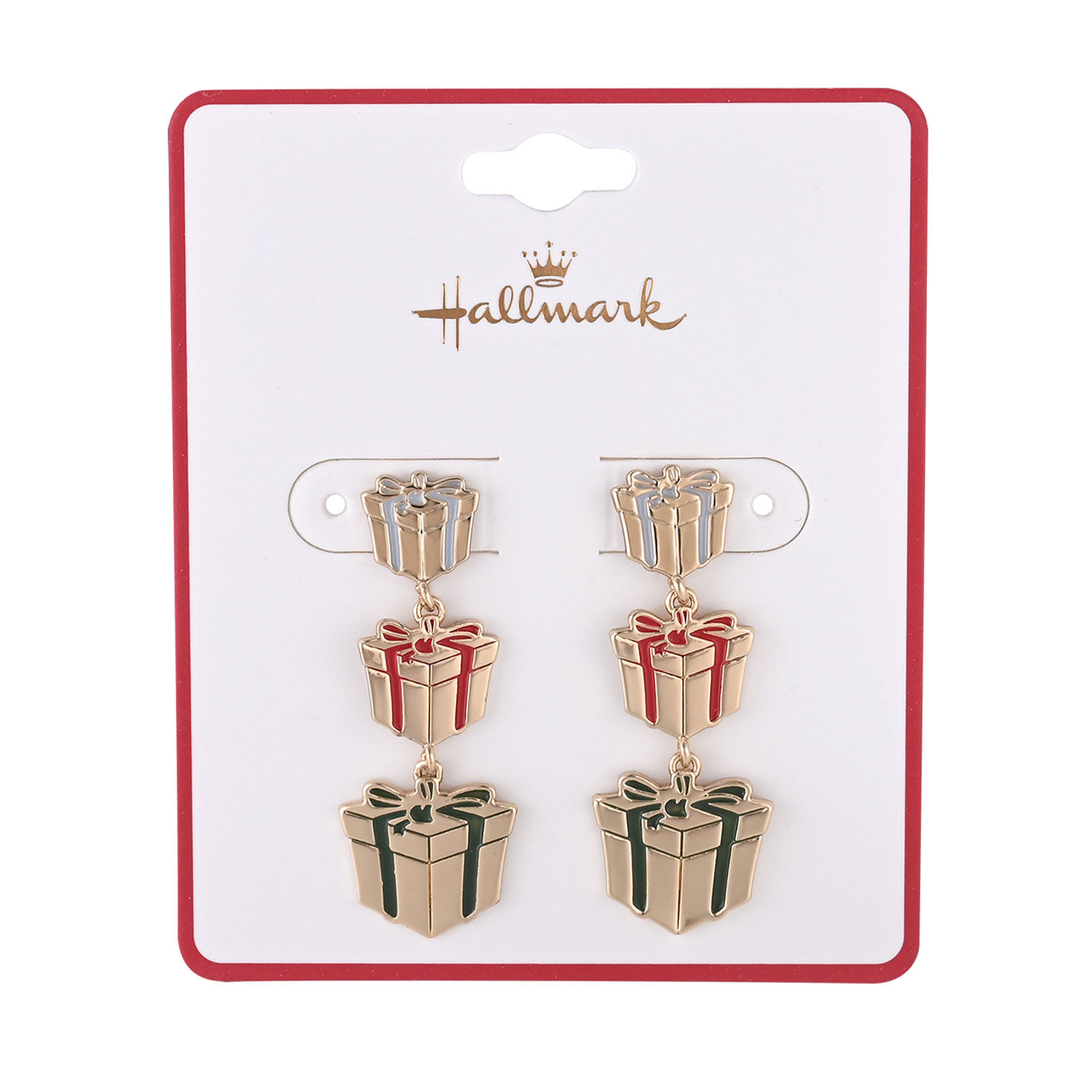 Three-Tier Gift Box Statement Earrings package front image number 4