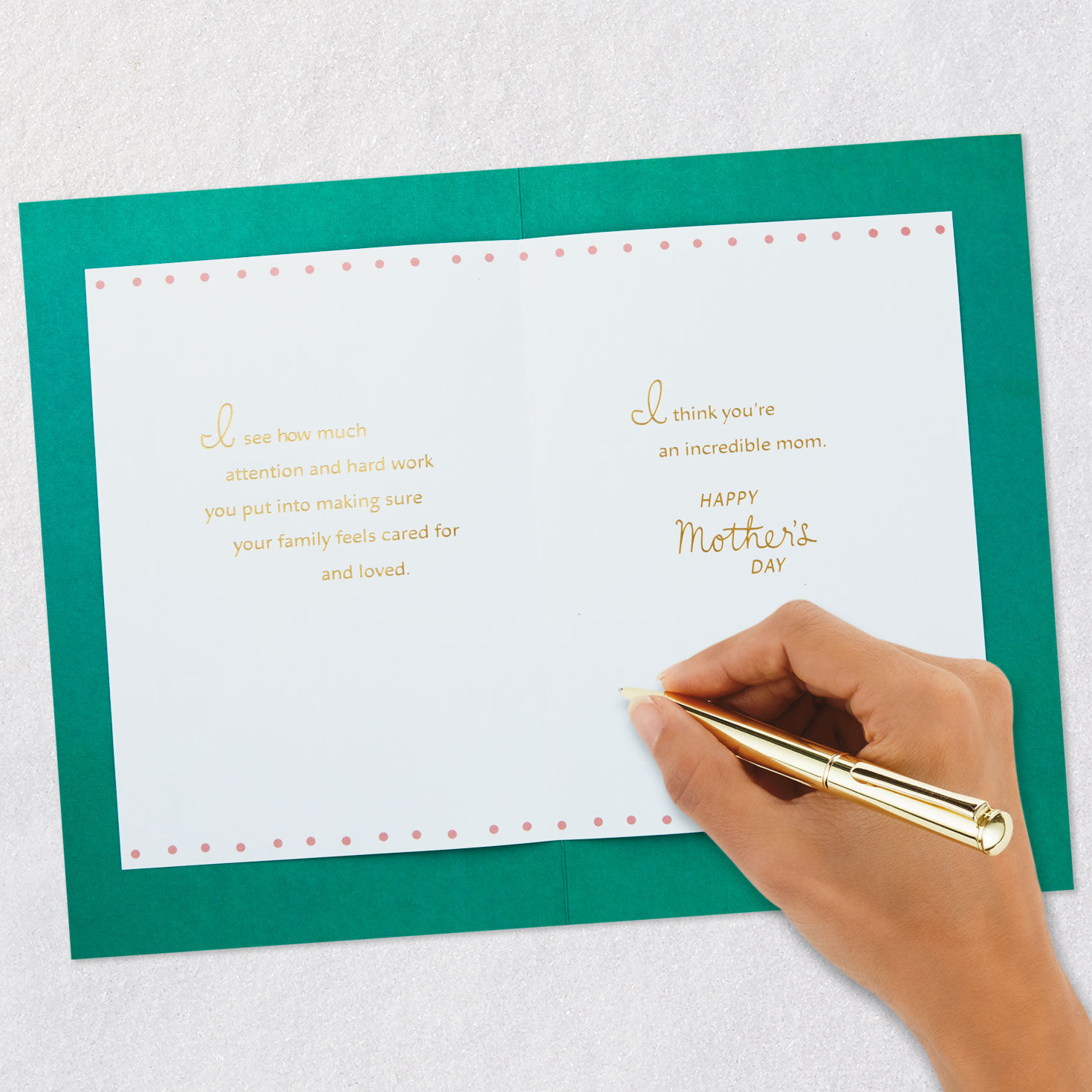 Flowers for an Amazing Daughter Mother's Day Card signing card image number 6