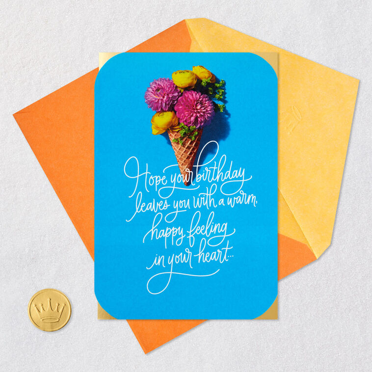 Hope You Feel Happy in Your Heart Birthday Card for Friend, , large image number 5