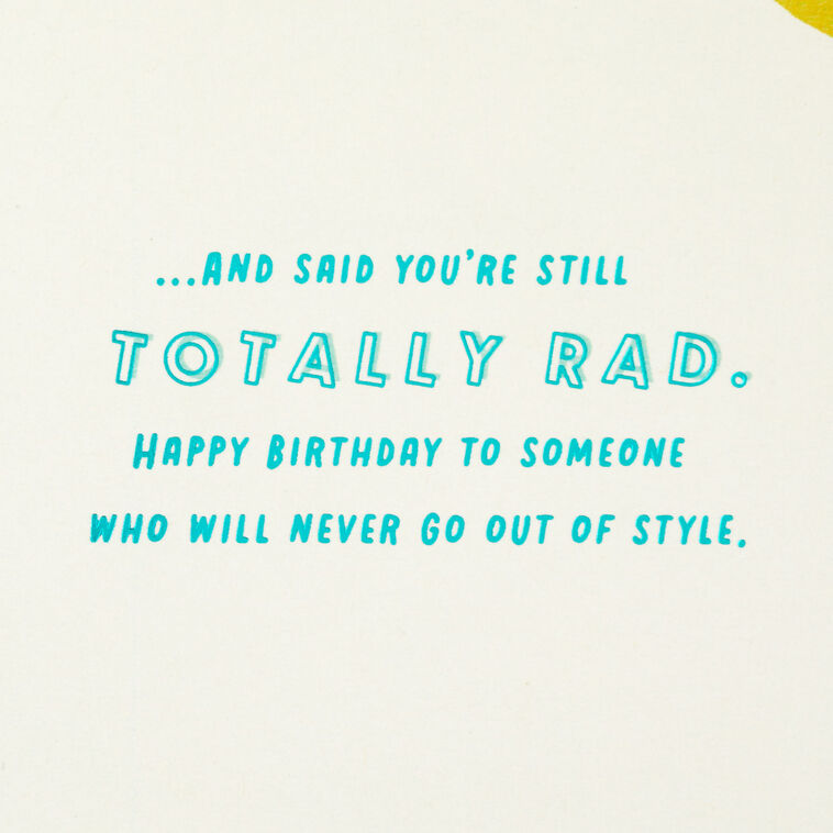 Totally Rad 40th Birthday Card, , large image number 2