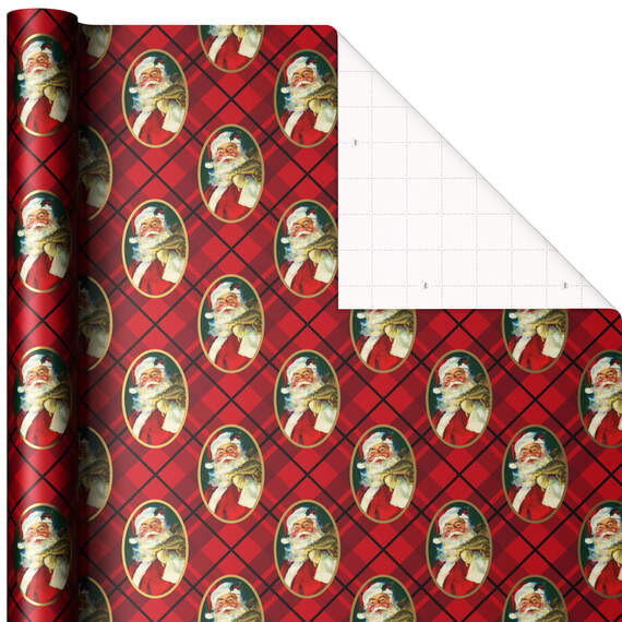 Santa Toile Bulk Christmas Wrapping Paper, 100 sq. ft., , large image number 1