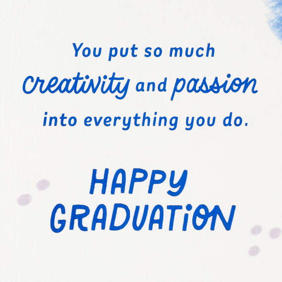 Your Creativity and Passion Graduation Card for Niece, , large image number 2