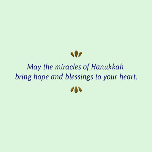 Hope and Blessings to Your Heart Hanukkah Card, 