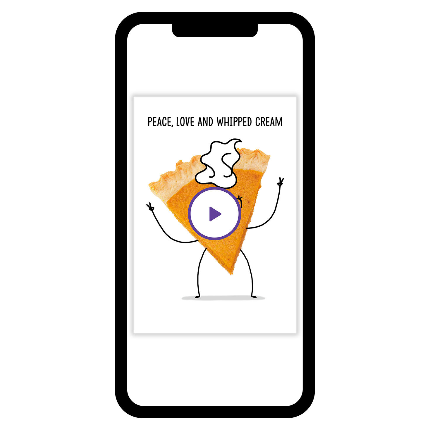 Fun Pumpkin Pie Thanksgiving eCard