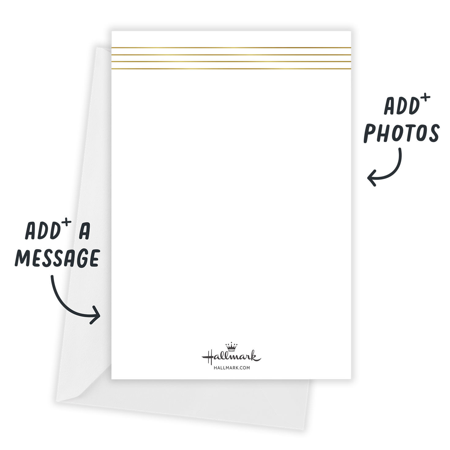 Double Gold Border Grad Party Invitation Card back indicating personalization image number 3