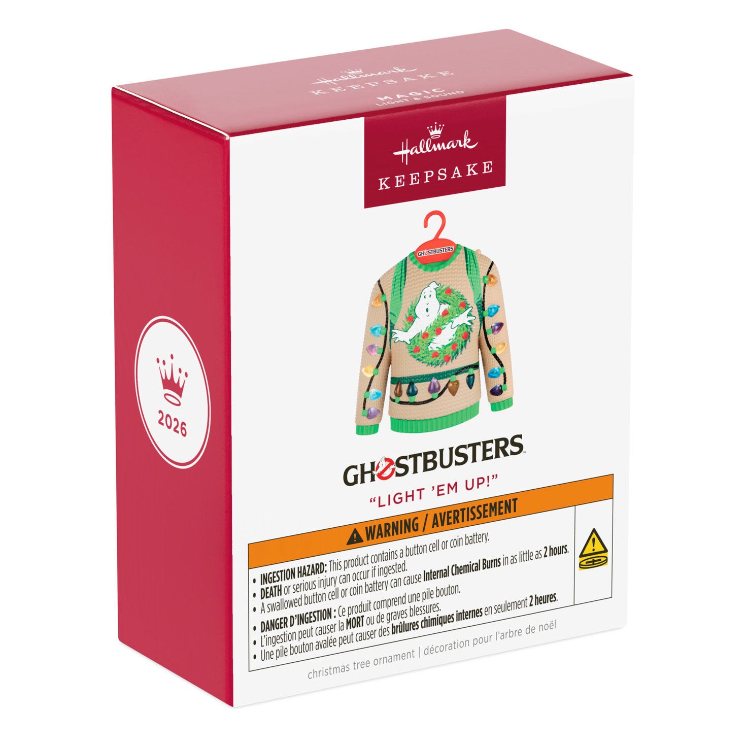 Ghostbusters Holiday Sweater Keepsake Ornament package front image number 7