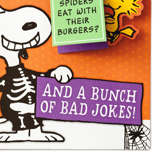 Peanuts® Snoopy and Woodstock Funny Pop-Up Halloween Card With Mini Cards, 