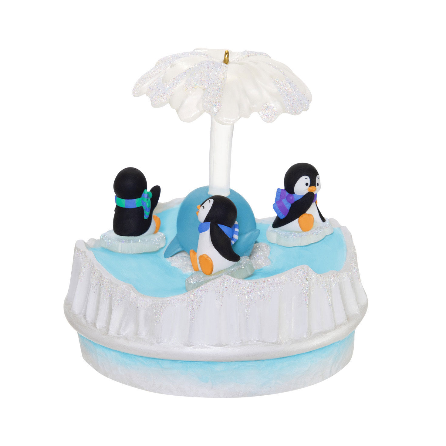 Penguins and Whale Keepsake Ornament Back image number 6