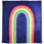 Rainbow Navy Plush Blanket, 56x60, , large image number 2