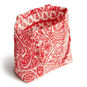 Small Original Tote in Red and White Paisley  image number 4
