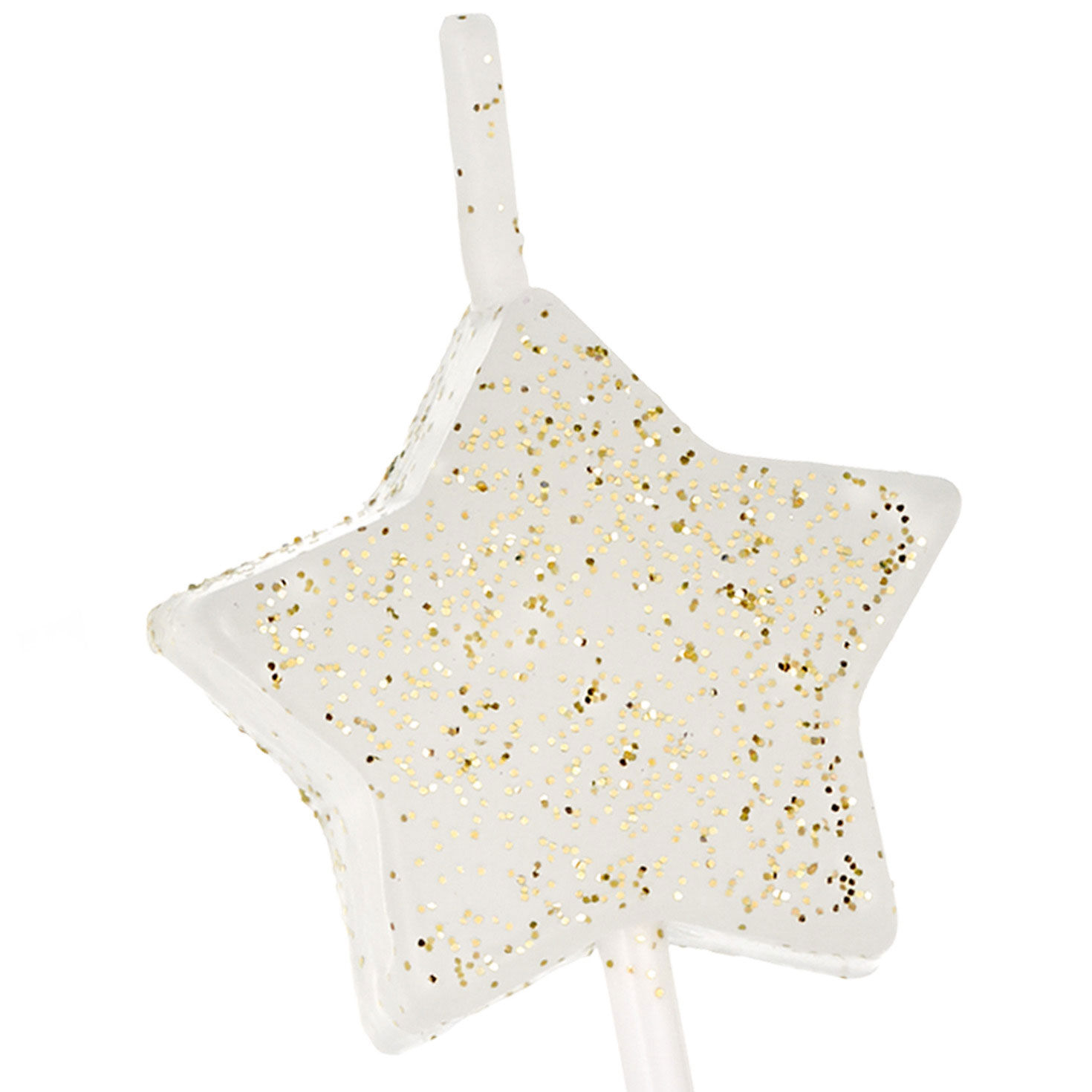 White Star-Shaped With Gold Glitter Birthday Candles, Set of 6 for only USD 4.99 | Hallmark
