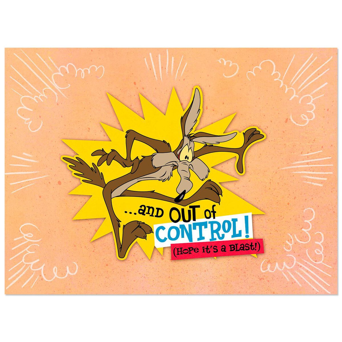 Wile E. Coyote Bold and Brilliant Birthday Card Greeting