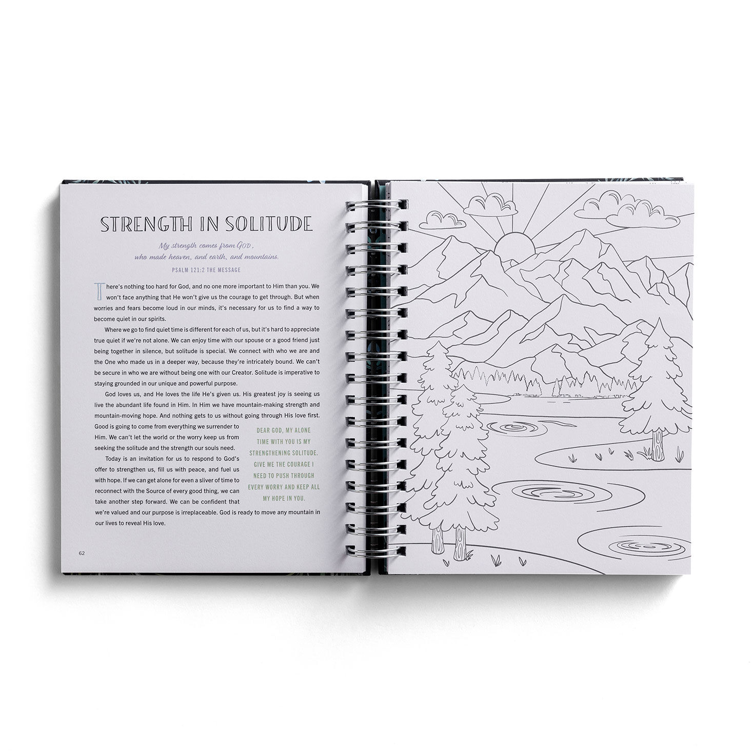 Be Still & Know Spiral Coloring Book inside spread image number 3