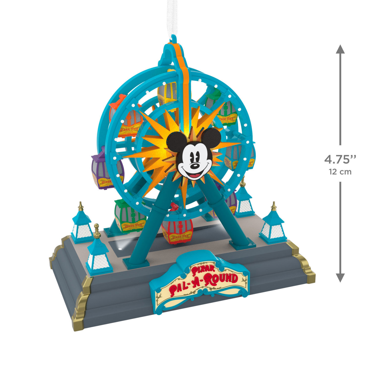 Mickey Mouse Ferris Wheel Keepsake Ornament measurement image number 3