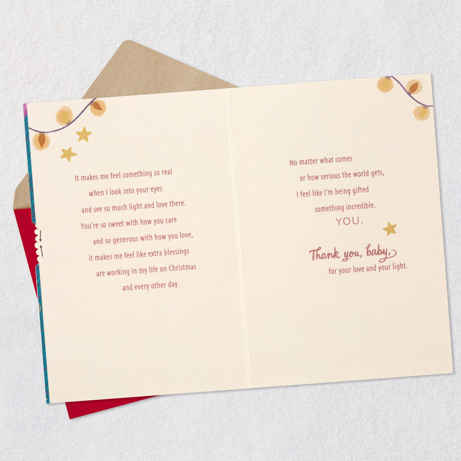 Your Love Lights My World Romantic Christmas Card for only USD 8.59 | Hallmark