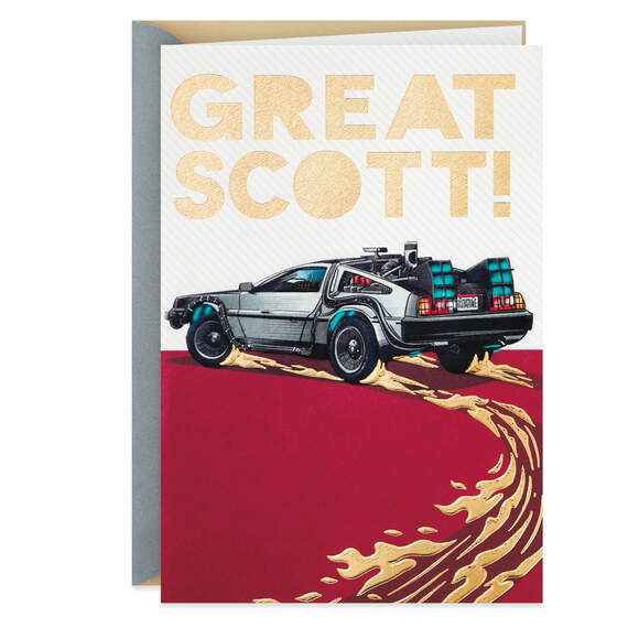Back to the Future Great Scott Father's Day Card
