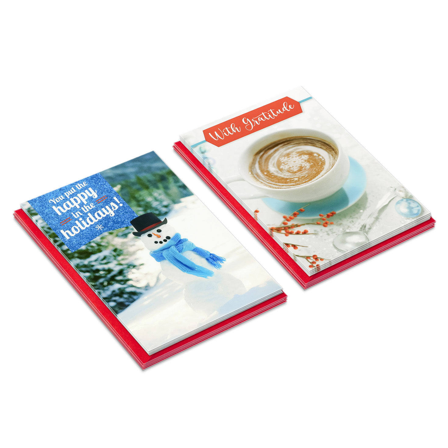 Cozy Winter Assorted Christmas Thank You Cards, Pack of 10