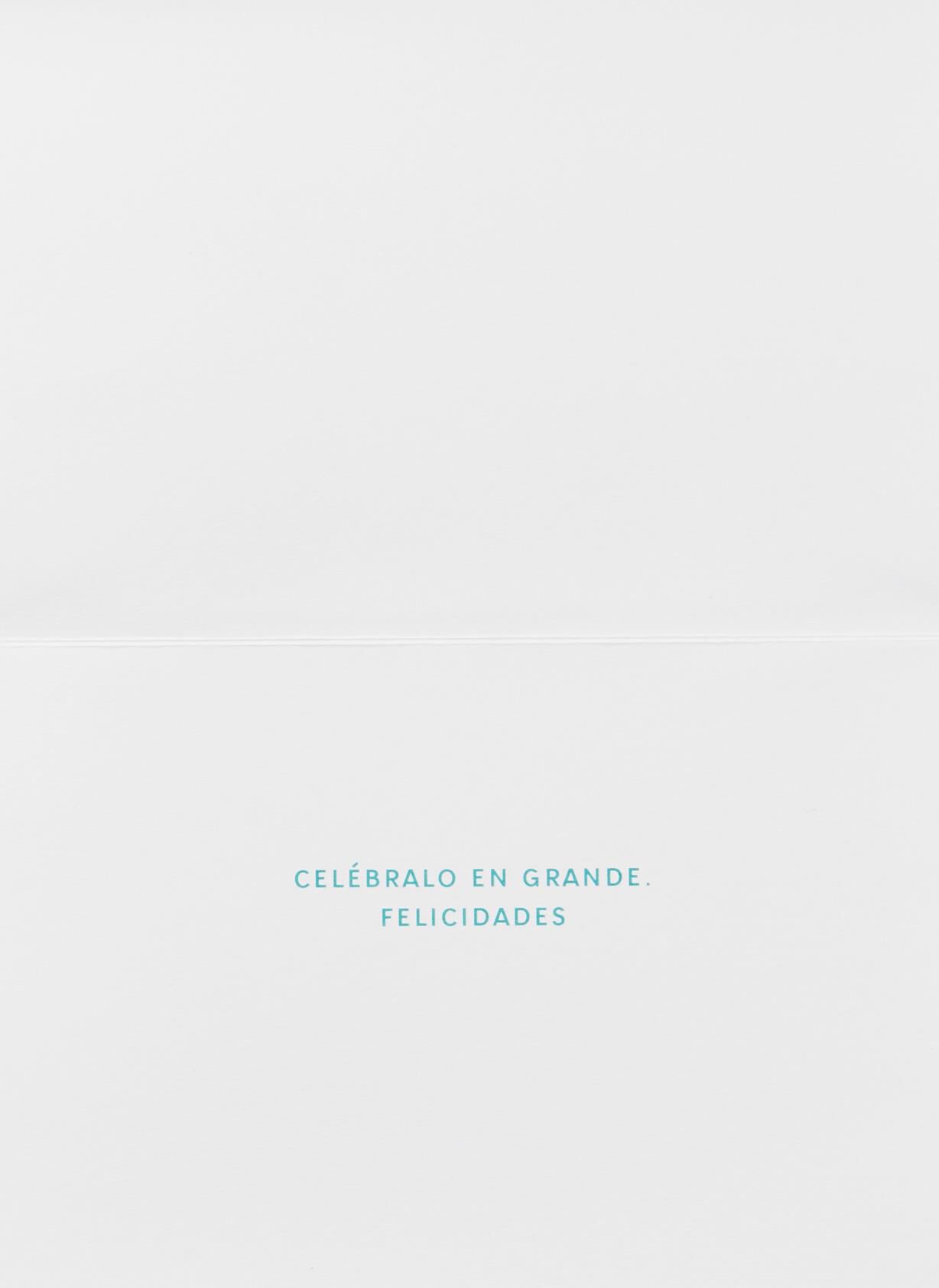 Celébralo En Grande Spanish Language Birthday Card