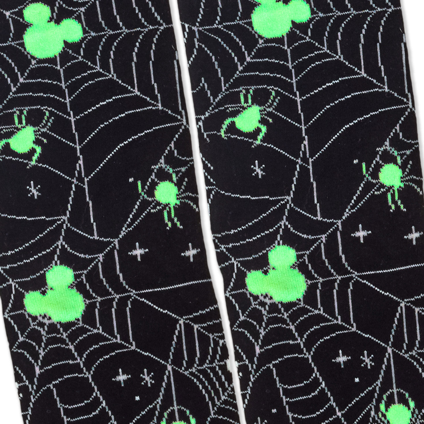 Disney Mickey Mouse Spiderweb Glow-in-the-Dark Crew Socks for only USD 18.99 | Hallmark