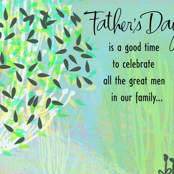 Celebrating Great Men Like You Father's Day Card for Family, , large image number 4