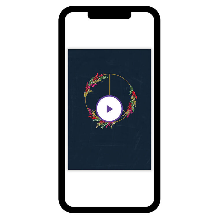 Elegant Peace Sign Christmas eCard