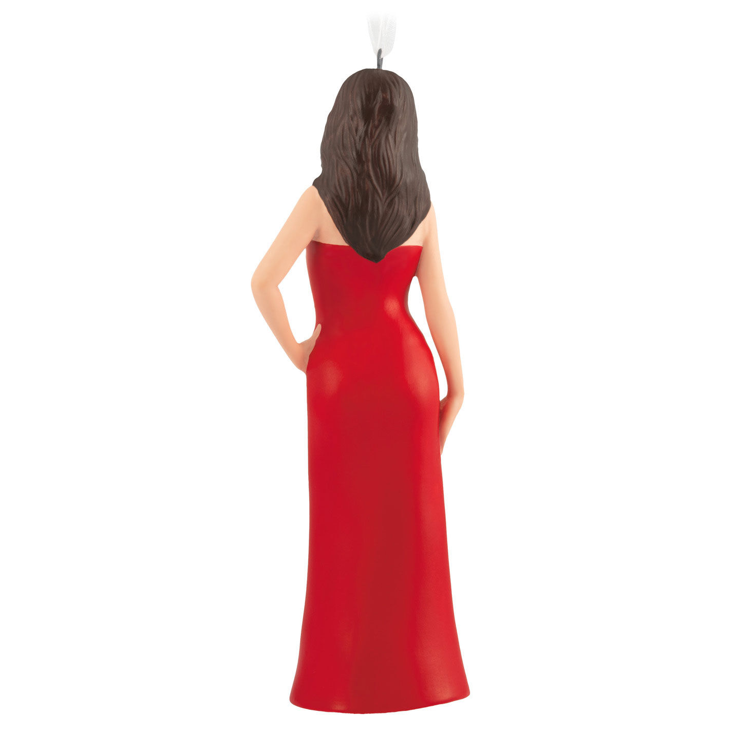 Woman in Red Dress Keepsake Ornament back image number 6