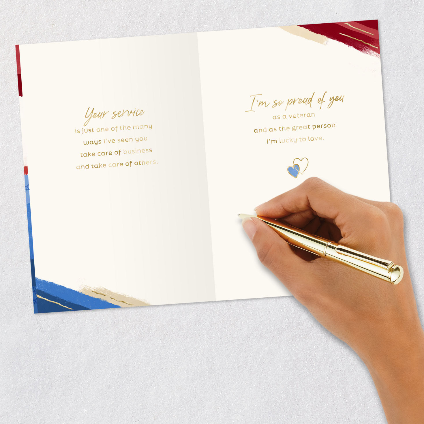 Lucky to Love You Love Card for Veteran for only USD 2.99 | Hallmark