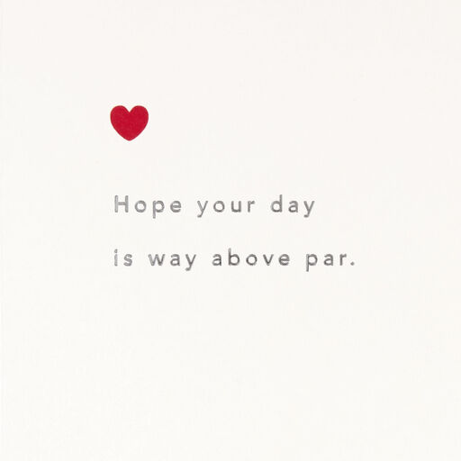 Golf Bag and Clubs Birthday Card, 