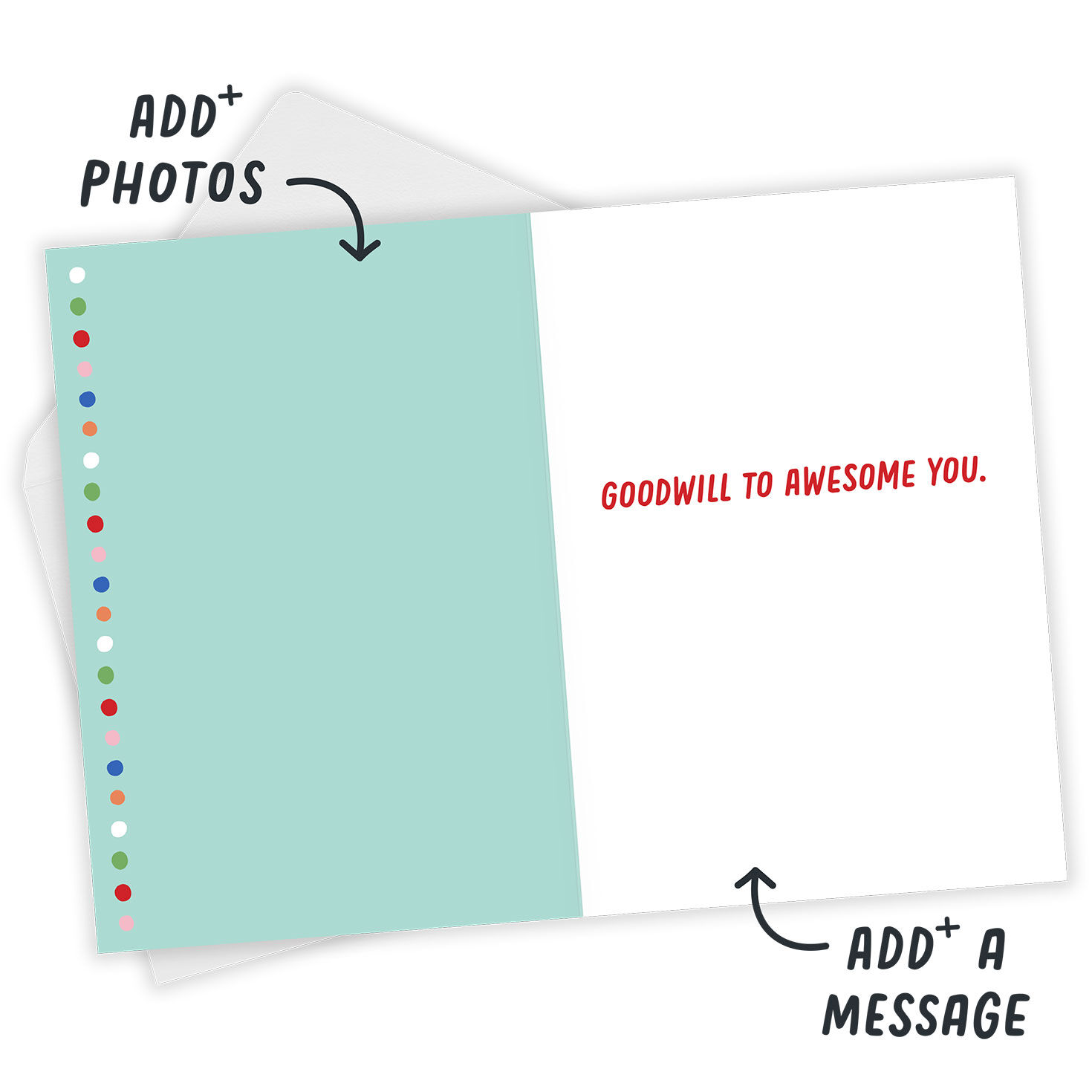 Fun Peace on Earth Custom Holiday Card, , large image number 3