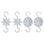 Mini Star Metal Ornament Hooks, Set of 4, , large image number 1