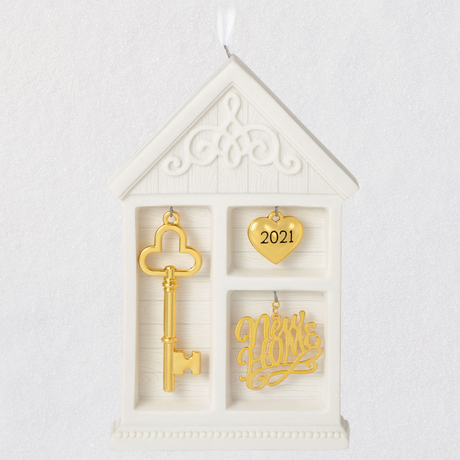 New Home Christmas Ornament 2021 New Home 2021 Porcelain And Metal Ornament Keepsake Ornaments Hallmark