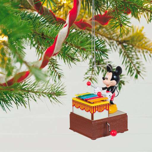 Disney Mickey Mouse Mickey the Musician Musical Ornament With Motion, 