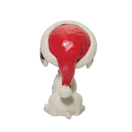 Jim Shore Peanuts Snoopy With Candy Cane Mini Figurine, 2.75", 