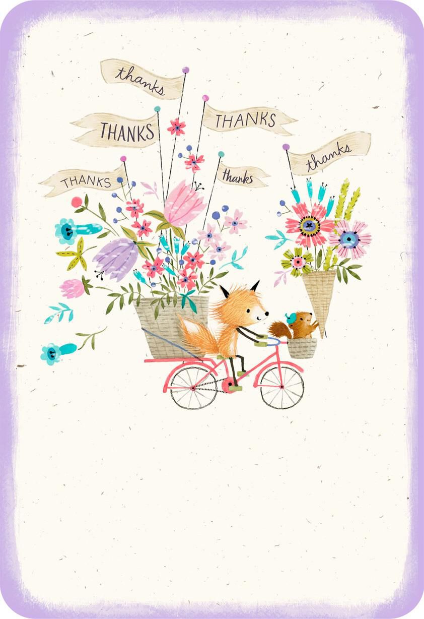 Special Flower Delivery Thank You Card