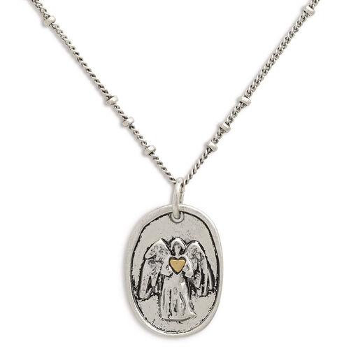 Demdaco Guardian Angel Charm Necklace, 18", 