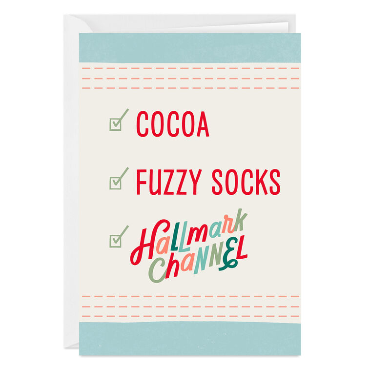Hallmark Channel Checklist Custom Holiday Card