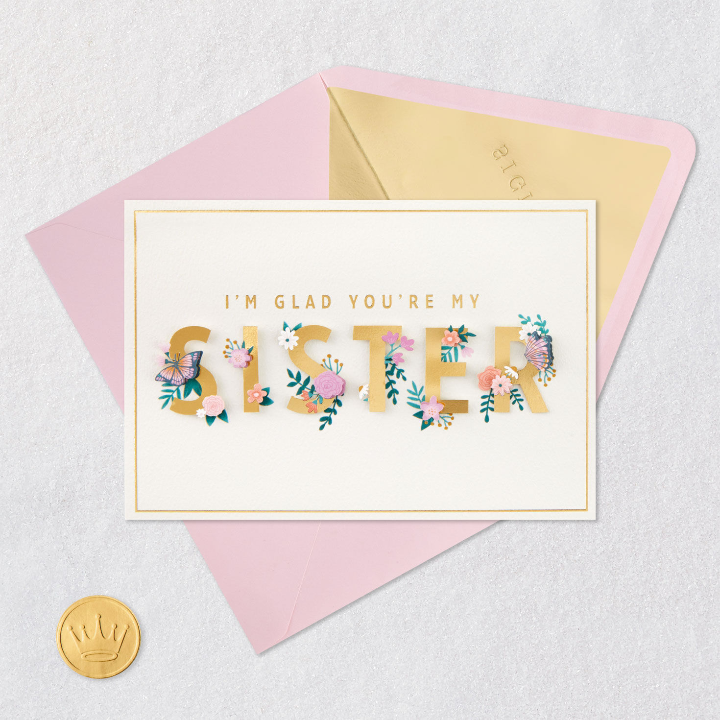 Glad You're My Sister Birthday Card for Sister, , large image number 5