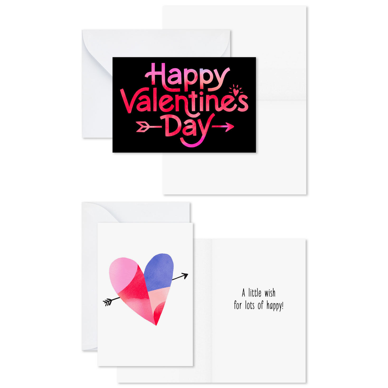 Watercolor Designs Valentine's Day Cards Pack Open Card with sentiment image number 3