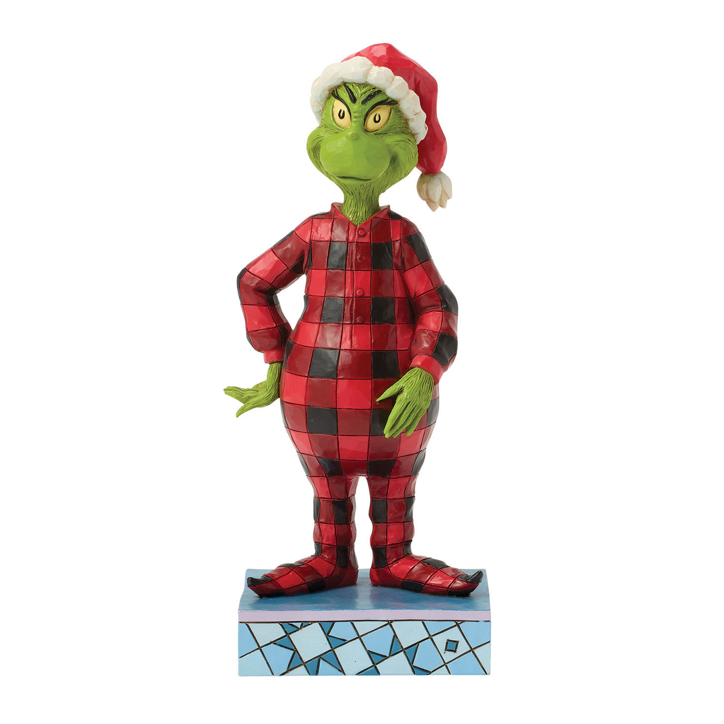 Jim Shore Grinch in Pajamas Figurine, 6.75"