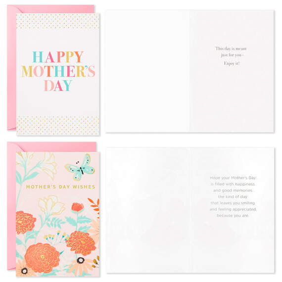 Illustrated Floral Assorted Mother's Day Cards, Pack of 36, , large image number 2